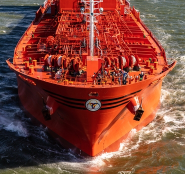 Crew on board Odfjell's chemical tanker Bow Prosper. Photo: Jonathan Atkin, Shipshooter | Odfjell